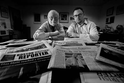 Ed and Bill Forry: Ed and Bill Forry, Reporter Newspapers, 2008. Photo by Bill Brett