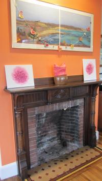 This mantel is one of the few original interior elements that remained intact over generations of owners.
