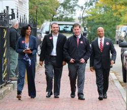 Team of Rivals: Richie, Arroyo, Walsh and Barros. Photo courtesy Walsh campaign