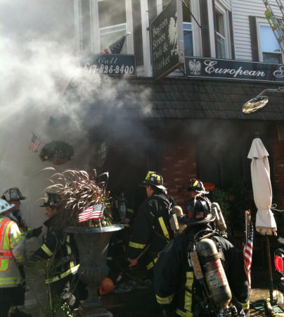 Fire on Boston Street: Photo by Boston Fire Department