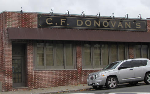 C.F. Donovan's: Shuttered today