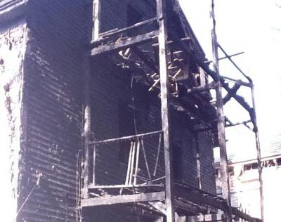 Fire damage. Photo by Boston Fire Department.