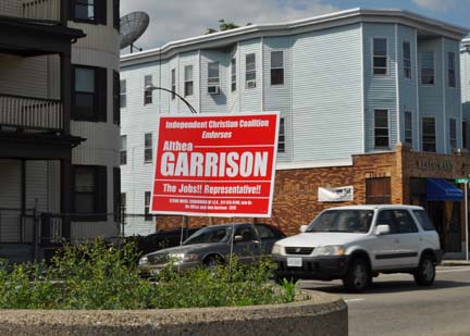 Garrison sign: As seen on Columbia Rd., May 25, 2010.