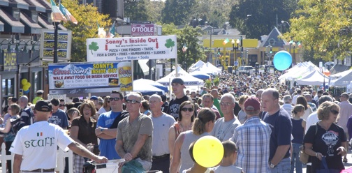 Irish heritage festival 2011: Summer-like temps boosted attendance. Photo by Bill Forry