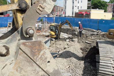 Under construction: Levedo building near Codman Square