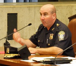 Boston Police Superintendent-in-Chief Daniel Linskey: Testified during Wednesday's City Council hearing. Photo by Callum Borchers