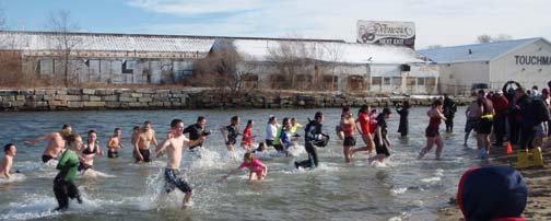 Polar Plunge 2013: The scene at Tenean Beach on Jan. 1, 2013. Photo by Jackie Gentile