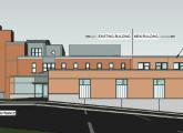 Archictect's rendering of proposed school expansion