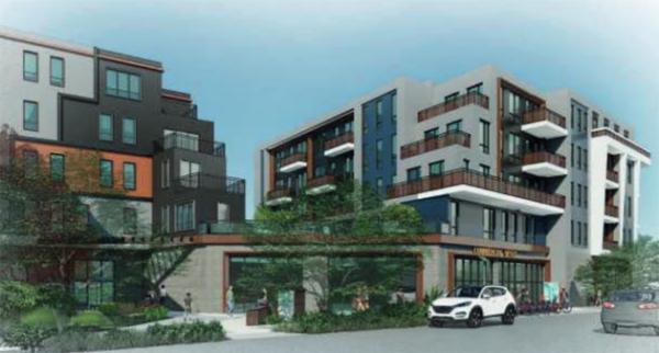Rendering of proposed Boston Street apartments