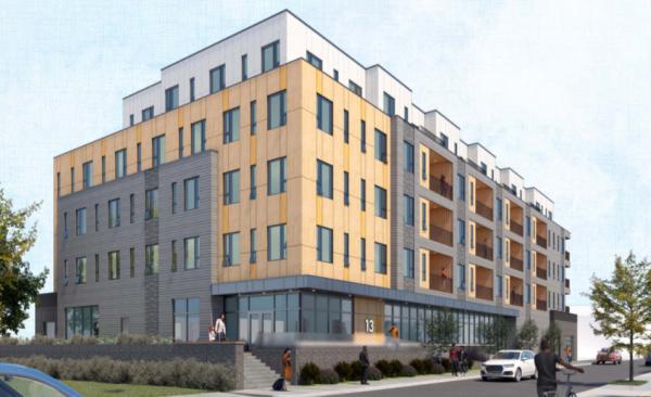 Rendering of proposed 13 Norwood St. apartments