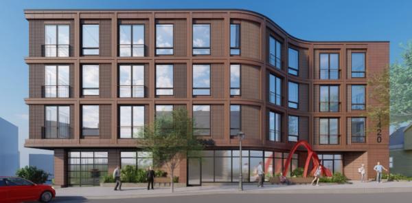 Rendering of proposed 1420 Dorchester Ave.