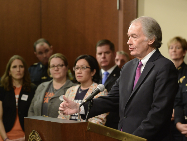 Ed Markey in Boston City Hall 2018