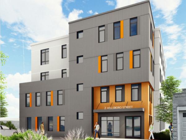 Rendering of proposed Hillsboro Street condos