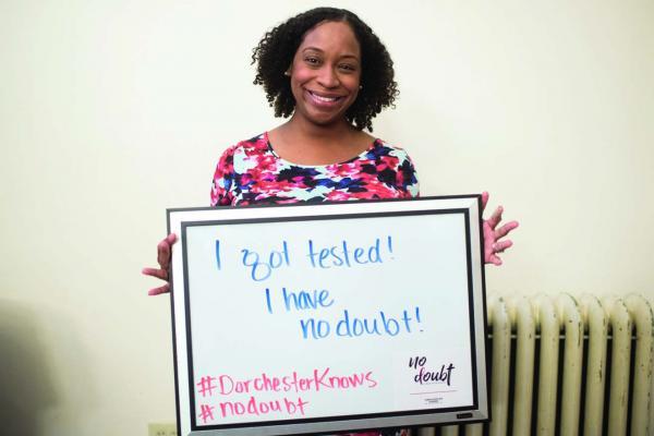 City Councillor Andrea Campbell was publicly tested on June 27 at the Codman Square Health Center’s launch of the Dorchester Knows campaign