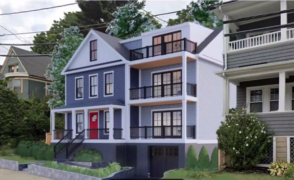 Rendering of proposed 164 Savin Hill Ave.